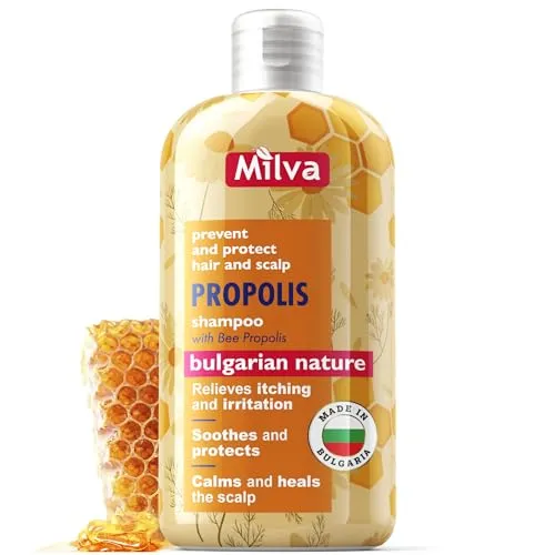 Milva Shampoo für juckende Kopfhaut mit Propolis in orange von Milva