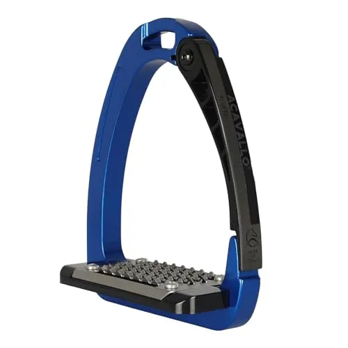 Acavallo Arena Alupro Aluminium Steigbügel Blau - One Size (AC607) - Steigbügel aus leichtem Aluminium, ideal für Reiter, die Komfort und Sicherheit suchen. Hergestellt in Italien.