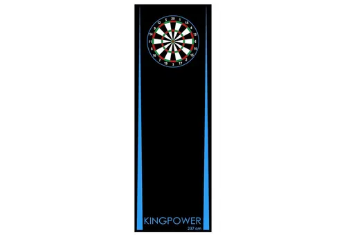 Kingpower Dartteppich mit Abwurflinie - Dart-Backboards, pflegeleichter rutschfester Teppich mit offiziellem Oche-Abstand für präzise Würfe und zusätzlichen Bodenschutz.
