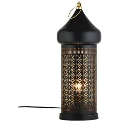 Marrakesch Orient & Mediterran Interior Nachttischlampe - Tischleuchten, handgefertigte orientalische Deko-Lampe mit E27 Fassung, ideal für ein gemütliches Schlafzimmer-Ambiente.