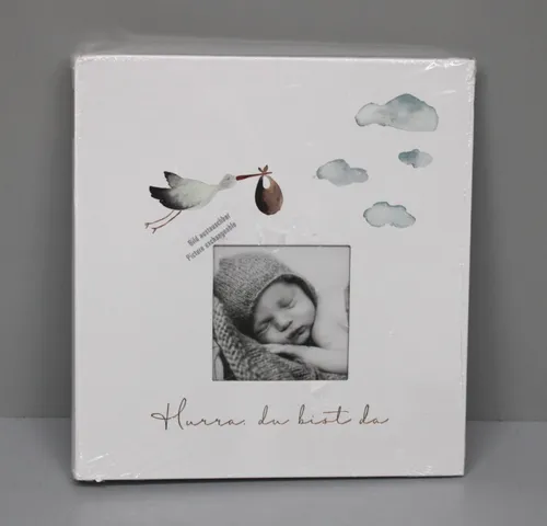 Goldbuch Hurra-Du bist da! Babyalbum 30x31 cm in weiß von Goldbuch