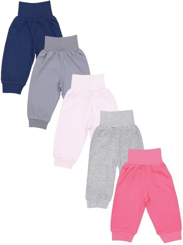 TupTam Pumphose 5er Pack für Mädchen - Blau, Bunt, Grau, Rosa, Größe 56 - Bequeme und stylische Pumphosen aus 100% Baumwolle, ideal für den Alltag. Flexibles Bündchen sorgt für perfekten Sitz und höchsten Komfort.