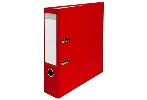 Exacompta 918403B - Kunststoff-Ordner DIN A4, 8 cm breit, hochwertiger Ringordner mit austauschbarem Rückenschild und 600 Blatt Fassungsvermögen