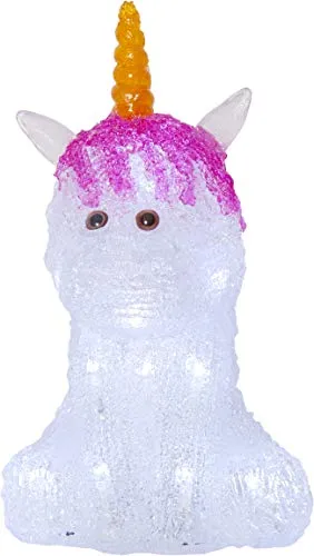 Star Crystaline LED-Acrylfigur, Acryl, Weiss, ca. 15,5 x 25 cm