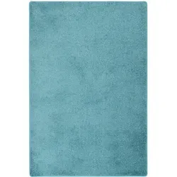 Snapstyle Hochflor Teppich Petrol 100x100 cm - Weicher Velours Teppich in Petrol, ideal für jeden Wohnbereich. Pflegeleicht und für Fußbodenheizung geeignet, sorgt er für ein einzigartiges Ambiente.