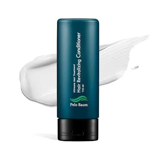 Pelo Baum, Hair Revitalizing Conditioner, Unltimate Hair Treatment, Made In Korea Treatment, Biomimetic Peptide Complex to prevent hair loss and promote hair regrowth, All Hair Types(110ml, 3.7 fl.oz)