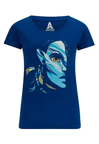 Avatar Damen T-Shirt, Farbe:Blau, Größe Damen:M