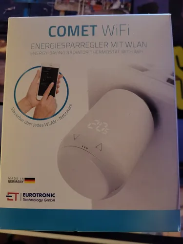 Eurotronic Funk-Thermostat Comet Wifi M30 x 1,5 - Smart Home Heizkörperregler, bequem per App steuerbar und bis zu 30% Heizkosten sparen