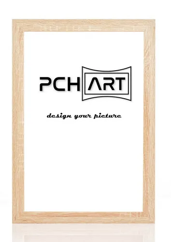 PCH[art] Bilderrahmen Rahmen New Alaya, Farbe: Sonoma, Größe: 10x15 bis 90x120 cm, für 1 Bilder, MDf Leiste ummantelt mit Dekorfolie