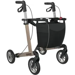Rehasense Server M Komfort Softrad Rollator champagner