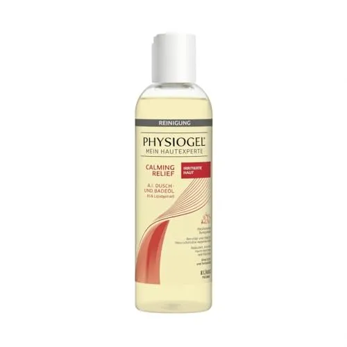 PHYSIOGEL Calming Relief A.I. Dusch- und Badeöl – Beruhigende Reinigung & Pflege bei Neurodermitis, trockener, irritierter und juckender Haut, 400 ml