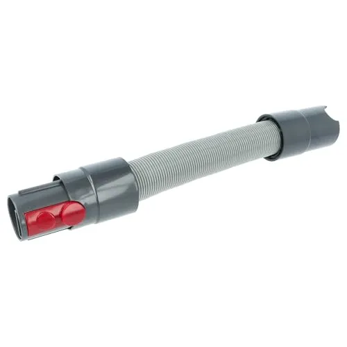 vhbw - Schlauchverlängerung für Dyson V10, V11, V11 Outsize, V15 Detect Absolute - 20 bis 59 cm, Grau/Rot, Kunststoff, Staubsaugerzubehör, 1x