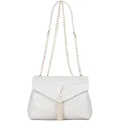 Valentino Privilege Flap Bag Ghiaccio - Damen-Schultertaschen, edles hellgrau mit goldfarbenen Details für einen eleganten Look, Maße: 23 x 17 x 8 cm.