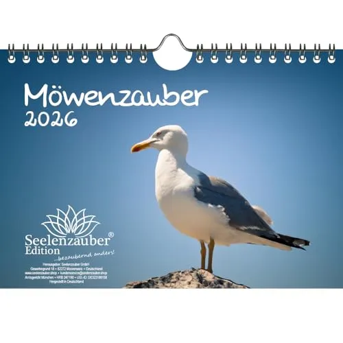 Möwenzauber DIN A5 Kalender für 2026 Vogel - Seelenzauber