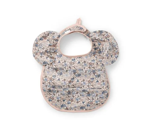 Elodie Details Baby Lätzchen mit Auffangschale - Blue Garden Light - Stylishes, abwaschbares Babylätzchen mit Auffangschale für saubere Mahlzeiten. Aus wasserabweisendem Material, einfach zu reinigen und ideal für unterwegs. Sicher und bequem mit praktischem Klettverschluss.