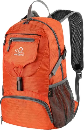 Ultraleichter 20L Faltbarer Orange Wanderrucksack