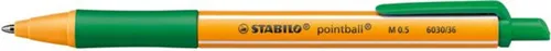 STABILO pointball Druck-Kugelschreiber 0,5 mm grün 6030/36 Kuli nachfüllbar NEU
