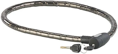 Produktbild PEARL Stahlschloss: Stahl-Gliederschloss, spezialgehärtete 17-mm-Stahl-Hülsen, 100 cm (Kettenschloss, Fahrrad-Schlößer, Roller)