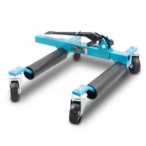 BITUXX PKW Rangierhilfe - Mechanischer Rangierheber für Autos - Rangierwagenheber mit max. Belastbarkeit von 560 kg, ideal für Werkstätten und Rennställe. Heben Sie Ihr Fahrzeug mühelos und rangieren Sie es auf engstem Raum.