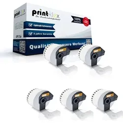 Print-Klex 5x Kompatible Etiketten-Rollen kompatibel mit Bother P-Touch DK-N55224 P-Touch QL500Series P-Touch QL550 P-Touch QL560 P-Touch QL560Seri...