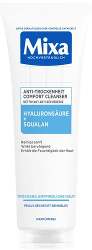 Mixa Gesichts-Reinigungsfluid Mixa Anti-Trockenheit Comfort Cleanser, sanfte Reinigung, mit Hyaluronsäure, entfernt Make-Up schonend