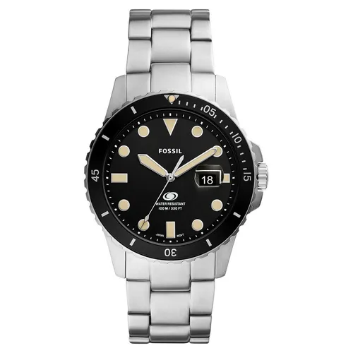 Fossil Analog Herren Quarz Uhr FS5952 - Stilvolle Edelstahl-Armbanduhr - Armbanduhren, elegante Quarz-Uhr mit 10 bar Wasserdichtigkeit und robustem Edelstahlarmband für den modernen Herren.