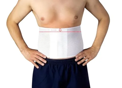 Gruber aktiv|er|leben Bauch und Rückenstützgürtel Bauchweggürtel Gr. 3 Slim (Breite 18,5cm, Umfang 110-130cm)