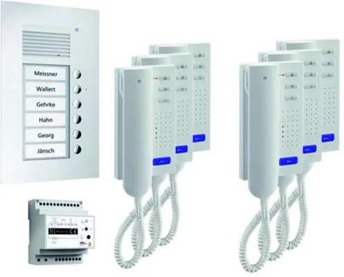 TCS PPU06-EN/02 Türsprechanlage für 6 Wohneinheiten von TCS
