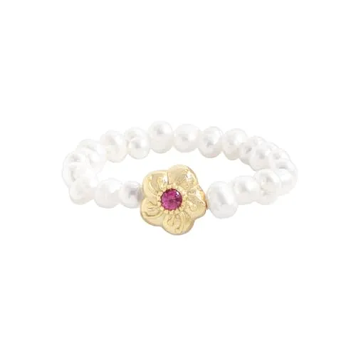 Einzelstück® Pearl Anxiety Ring – Eleganter Anti-Stress Ring mit Süßwasserperlen - Handgefertigter Damenring aus 925 Sterling Silber und echten Süßwasserperlen. Ideal als Geschenk in eleganter Schmuckbox – für stilbewusste Frauen, die Ruhe und Eleganz schätzen.