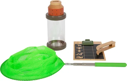small foot Entdeckerset - Discover 290976 - Kreativkästen für kleine Entdecker, ideal für Abenteuer in der Natur mit robusten Holzwerkzeugen und praktischen Utensilien.