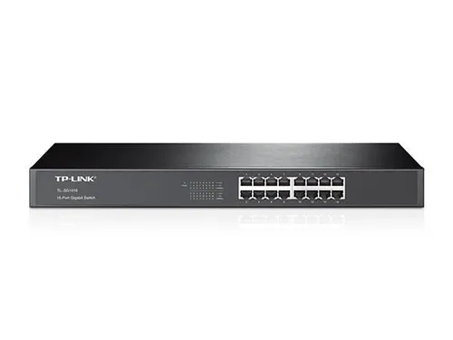 TP-Link TL-SG1016 - 16-Port Gigabit Rackmount Switch, nicht-blockierende Architektur für optimale Netzwerkleistung in Büros und kleinen Unternehmen