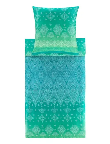 Bassetti Satin Bettwäsche KERALA V1 Smaragd, 3-teilig in grün von Bassetti