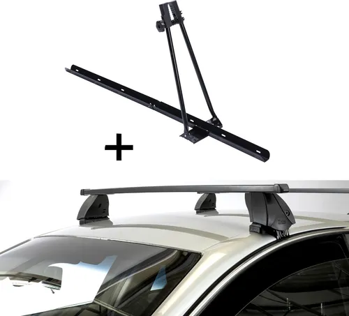 Fahrradträger ORION + Dachträger K1 MEDIUM für Mazda 2 (DJ) (5Türer) ab 14 - Praktisches Set aus Fahrradträger und Dachträger für Mazda 2 (DJ) (5Türer) ab 14. Ideal für den sicheren Transport aller Fahrradtypen, einfach zu montieren und mit hochwertigem Stahl gefertigt.