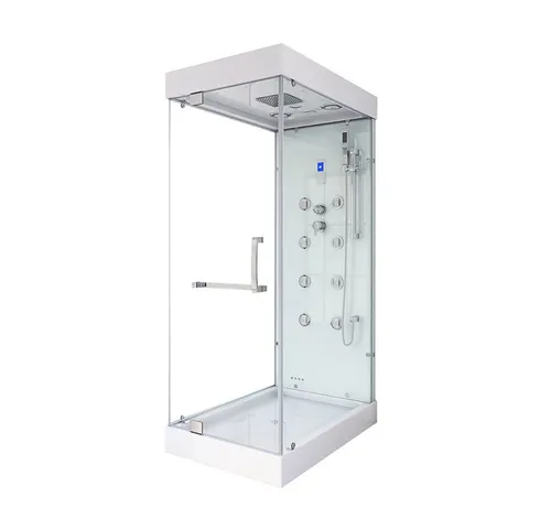 Home Deluxe Design M Dampfduschkabine - Dampfduschen für Ihr Zuhause - die DESIGN M Dampfduschkabine bietet ein modernes Design und multifunktionale Wellnessmöglichkeiten für entspannende Momente nach einem langen Tag.