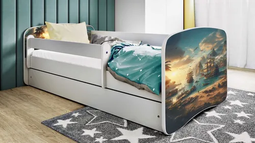 Raumhirsch Furniture Kinderbett, Weiß, 70x140 cm