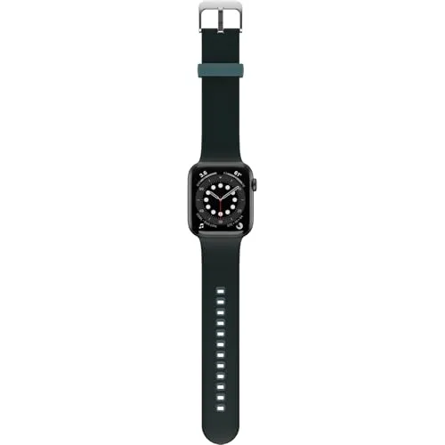 OtterBox All Day Uhrenarmband für Apple Watch 44/45/46mm, Weiches, Angenehmes und Strapazierfähiges Silikonband für Apple Watch, Grün/Blau
