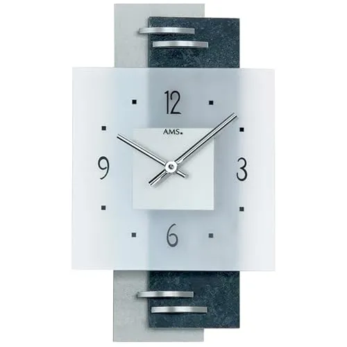 AMS 9245 Wanduhr Topseller - Moderne Wanduhren aus Holz mit geräuscharmem Uhrwerk, perfekt für jeden Raum. Stilvolles Design und 3 Jahre Verkäufergarantie.