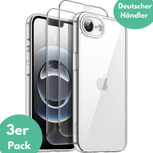 Hülle + 2X Schutzglas für Apple iPhone 17e Silikon Panzerfolie Full Screen Case