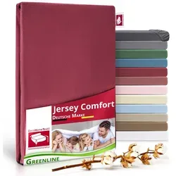 DecoHomeTextil Spannbettlaken Greenline Premium Jersey - Bettlaken aus 100% Baumwolle im Doppelpack, bietet hohen Komfort und perfekte Passform für Matratzen bis 30 cm Höhe.