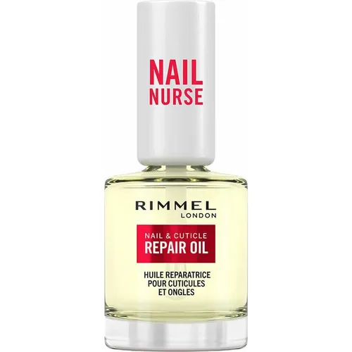 Rimmel London, Nail Care Cuticle Repair Oil, feuchtigkeitsspendendes Reparaturöl für Nägel und Nagelhaut, vegane Formel mit Vitamin E, 8 ml