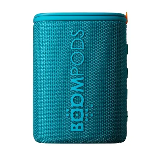 BOOMPODS Beachboom Bluetooth-Lautsprecher blau - Spritzwassergeschützter Bluetooth-Lautsprecher mit 5 W Soundleistung und 5 Std. Akkulaufzeit, ideal für Outdoor-Aktivitäten und Musikgenuss überall.