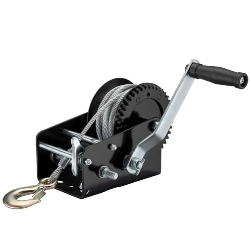 Wiltec Handseilwinde 1500kg, 4:1 & 8:1 Übersetzung