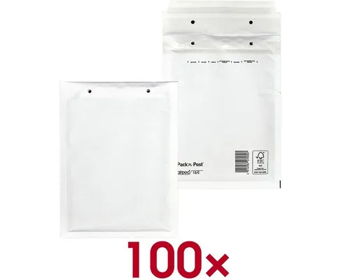 MAILMEDIA Versandtasche airpoc®, mit PE-Luftpolsterung, 17,2x22,5 cm, ohne Fenster, Haftklebung