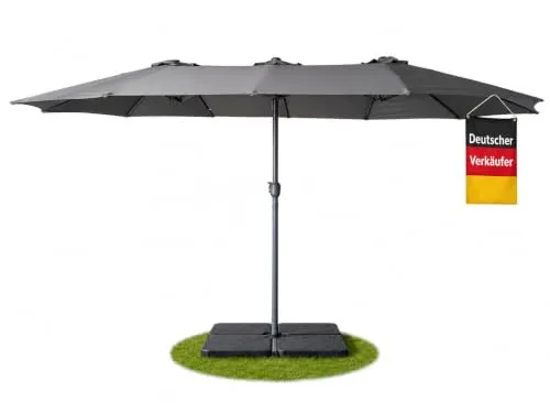 ONDIS24 Sonnenschirm Gartenschirm XXL 460cm mit Kurbelmechanik