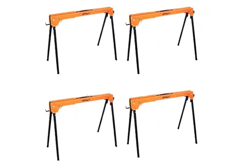 Holmwerk Sägebock 4x Klappbock - 1000 kg Traglast - 4x Sägeböcke - klappbar und robust, ideal für Baustellen und Werkstätten. Hohe Stabilität und Tragfähigkeit bis 1000 kg pro Paar, leicht transportierbar durch integrierte Tragegriffe.