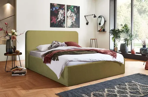 Halmon Polsterbett Mailand 120x200 cm in gold von Halmon