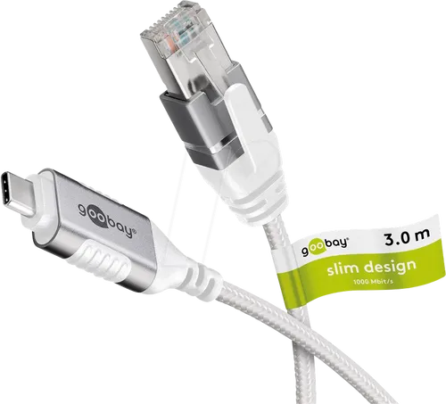 goobay USB-C 3.1 auf RJ45 Ethernet CAT 6 Kabel