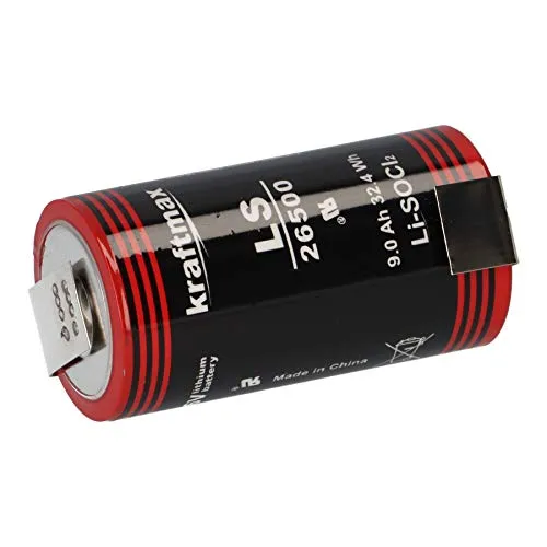 Lithium 3,6V Batterie LiSOCl2 LS26500 C Zelle von WSB