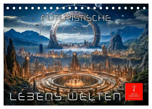 Peter Roder | Futuristische Lebens Welten (Tischkalender 2026 DIN A5 quer),...