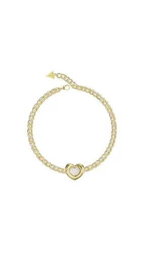 Guess Damen Halskette mit Herz Kristall Bunt One Size von GUESS